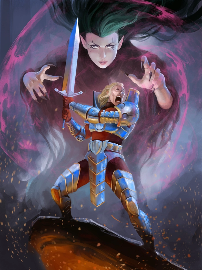 Ilustración de la baraja daño directo